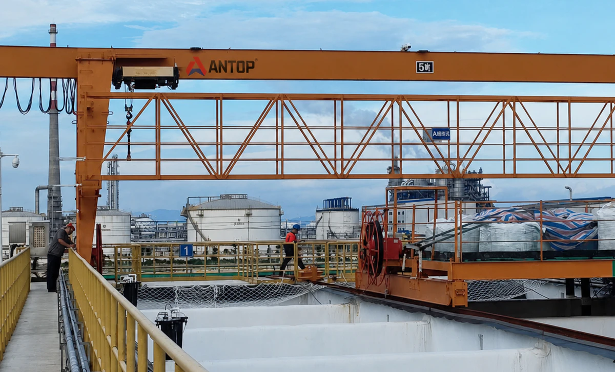Industrial gantry crane project site