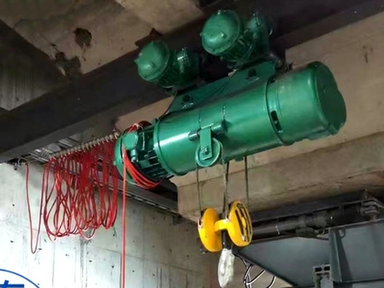 Ton CD Hoist + 3.2-Ton Hook Block (Almaty, Kazakhstan) – Building Material Pipe Transfer 1 12