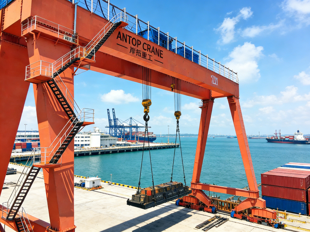 ANTOP CRANE 120-Ton Gantry Crane: Full Record of the Experimental Operation Project at Port Klang, Malaysia 1 文章改写及配图建议